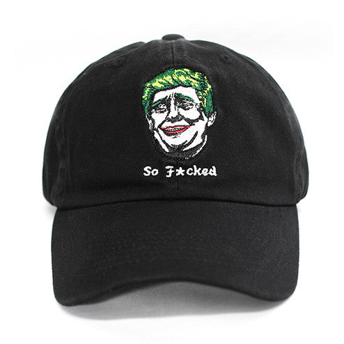 Donald Trump Joker Black Dad Hat