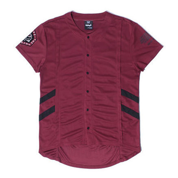 Misunderstood Burgundy Mesh Baseball Jersey