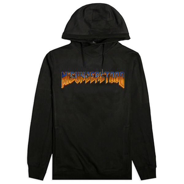 Misunderstood Doom Logo Custom Black French Terry Hoodie