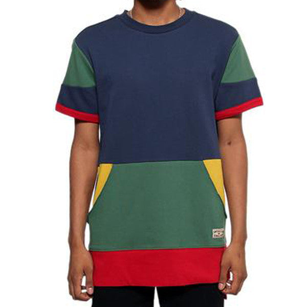 Entree LS 1990s Cut And Sewn Color Panel S/S Sweatshirt