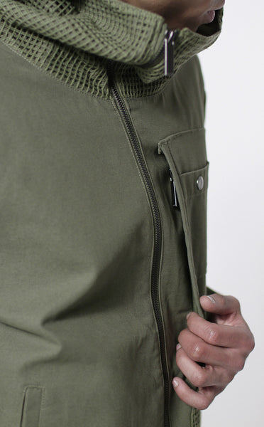 Unknown Archetype Brushed Canvas Military Parka /w Removable Sleeves