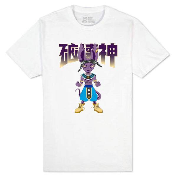 Lord Beerus God Life White Tee