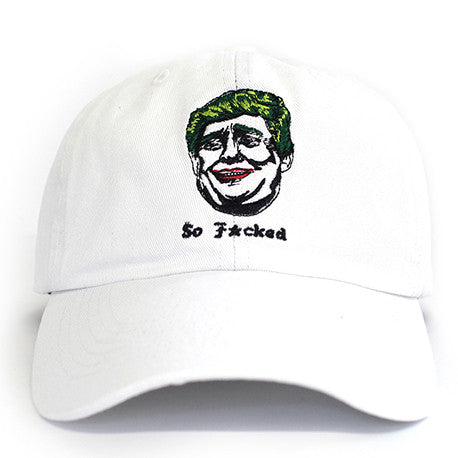 Donald Trump Joker White Dad Hat