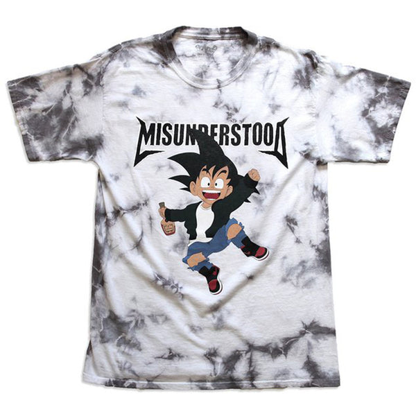 Misunderstood Goku Vintage Dye White Tee