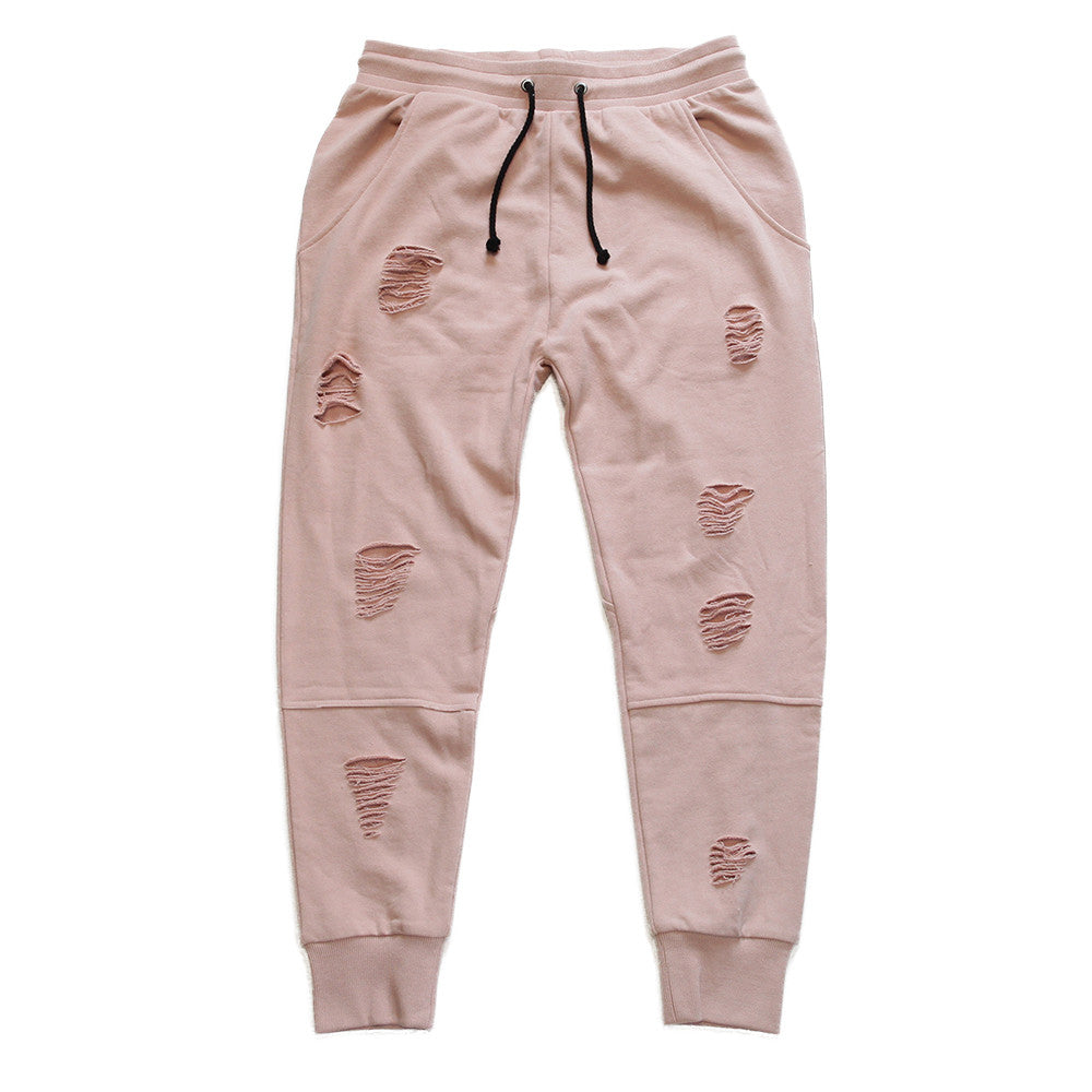 Long Live the Youth Distressed Rose Joggers