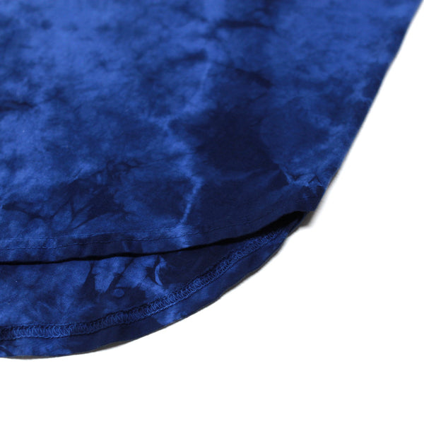 Misunderstood Vegeta Blue Vintage Tie Dye Curved Hem Tee