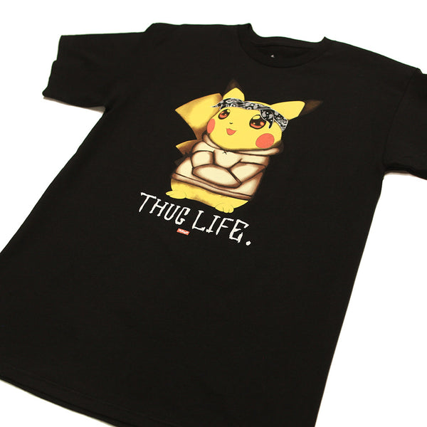 Thug Life IV Pikachu Black Tee