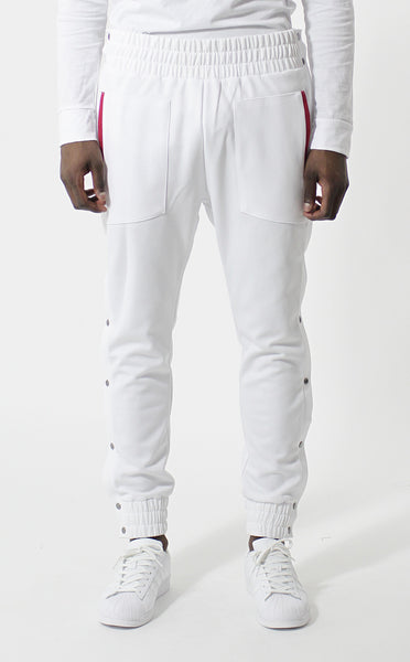 Entree LS Olympic Warm Up Tear Away White Jogger