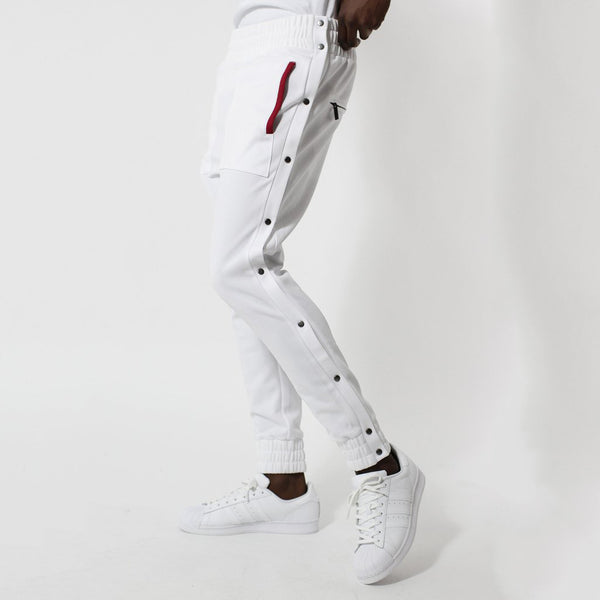 Entree LS Olympic Warm Up Tear Away White Jogger