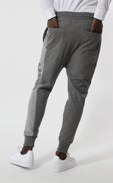 Entree LS Two Tone Gray Paneled French Terry USA Jogger