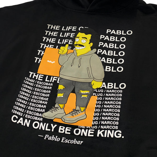 The Life Of Pablo Drop Shoulder Black Pullover Hoodie