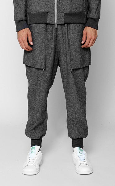 BOTTOMS - UNKNOWN BENEDICTION WOVEN Gray Jogger