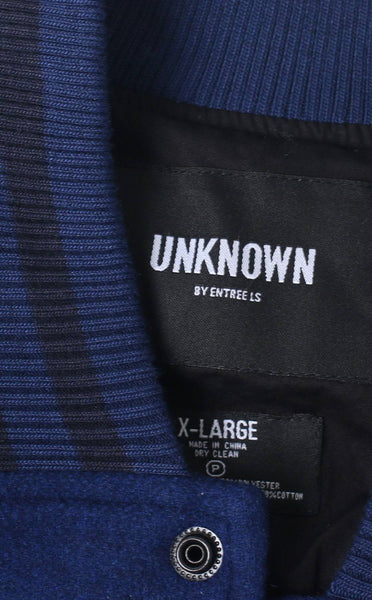OUTERWEAR - Unknown Blue Wool Varsity Jacket